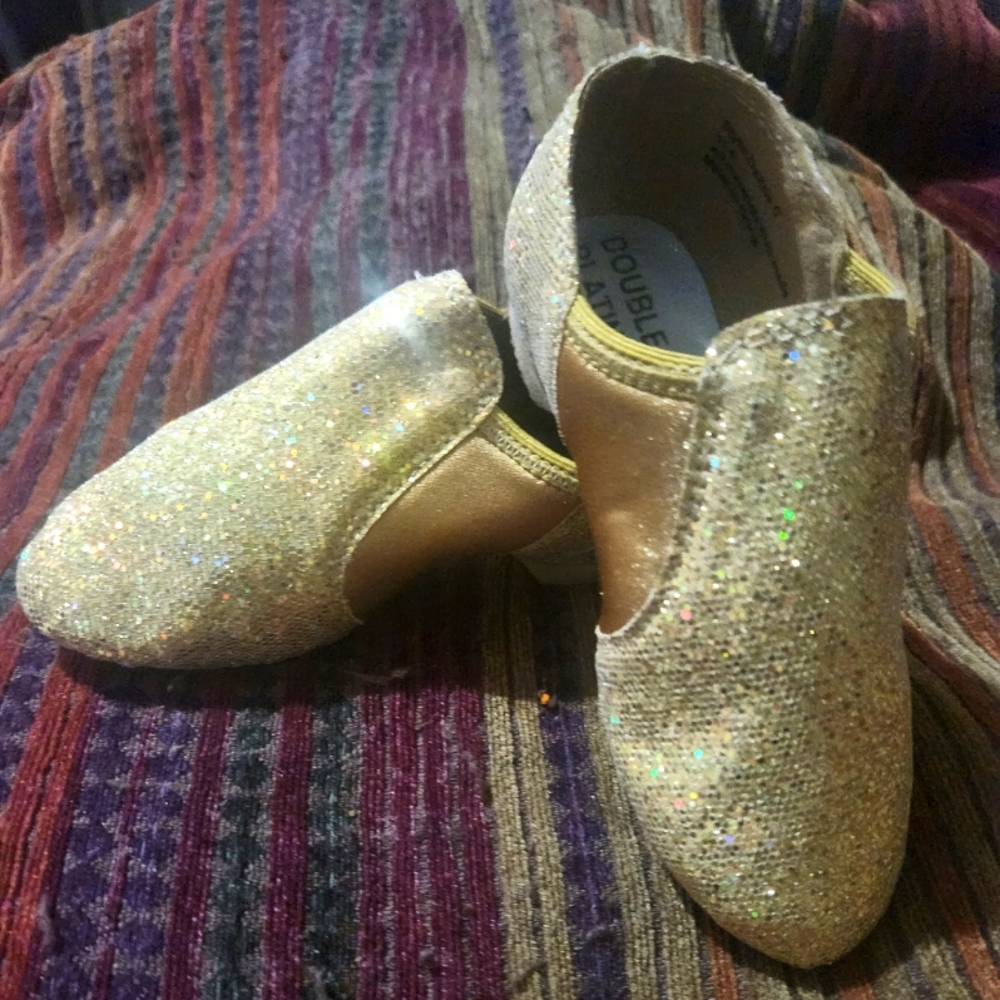 Performanceware Double Platinum Girls Golden Ballet Shoes